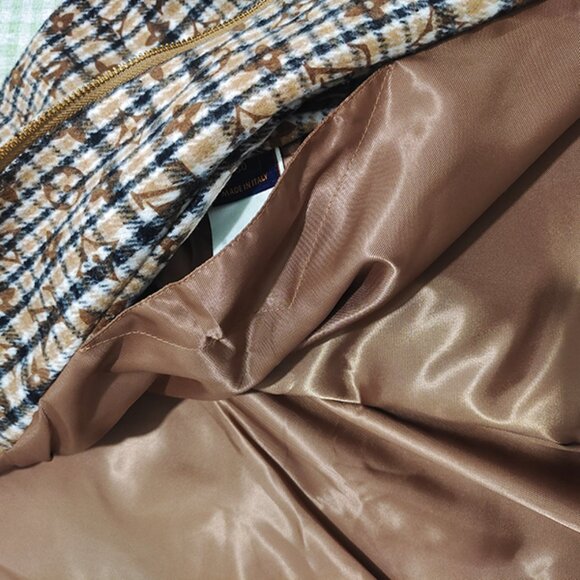 Louis Vuitton Embroidered Check Brown Jacket - Picture 9 of 12